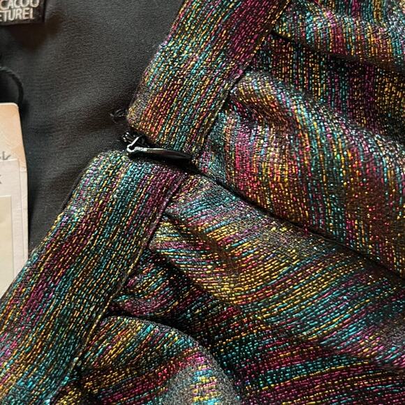 Lucca Couture Skirt Womens Size M MultiColor Side Zip Sparkly Party Formal NWT - Picture 3 of 8